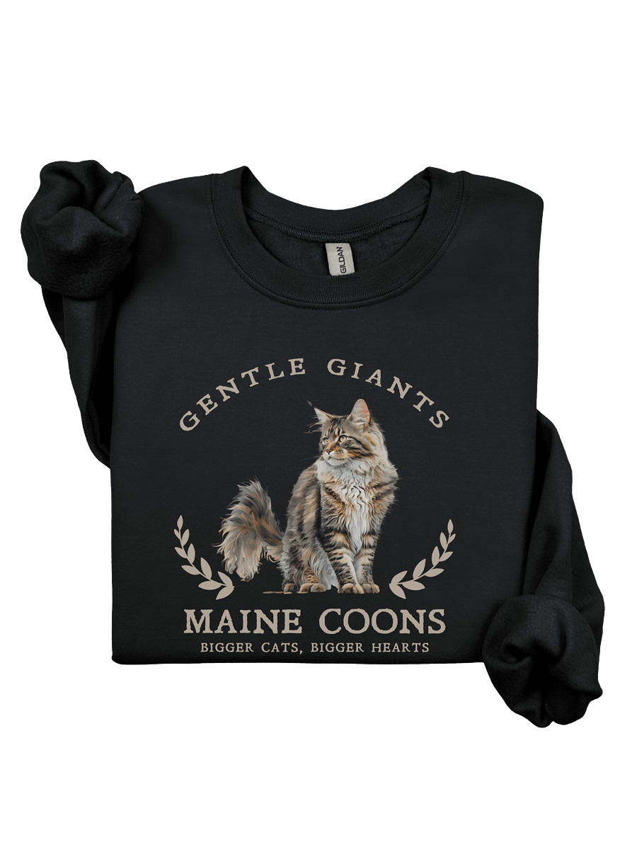 Gentle Giants Maine Coon Cat Sweatshirt (dark) product image (2)
