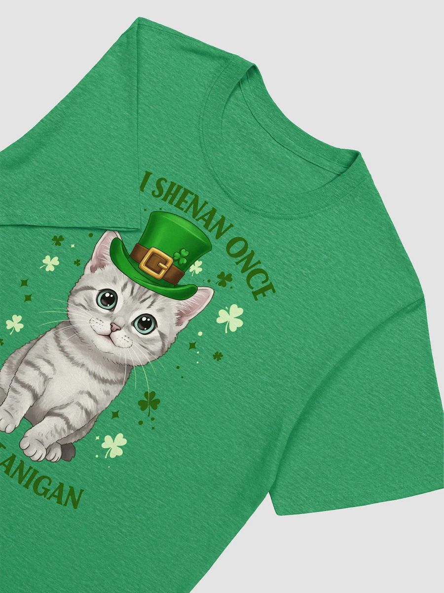 If I Shenan Once, I’ll Shenanigan - Cute St. Patrick’s Day Cat T-Shirt product image (6)