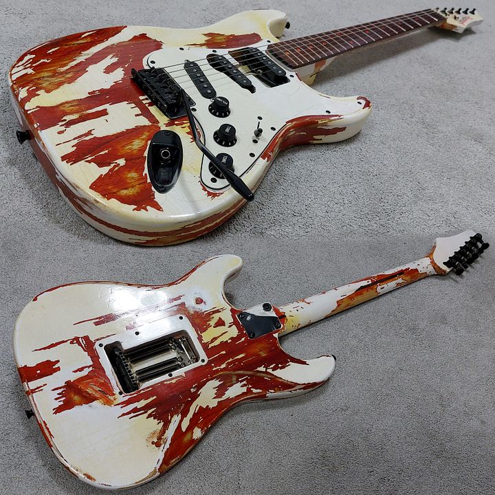 Red & White Relic Strat product image (1)