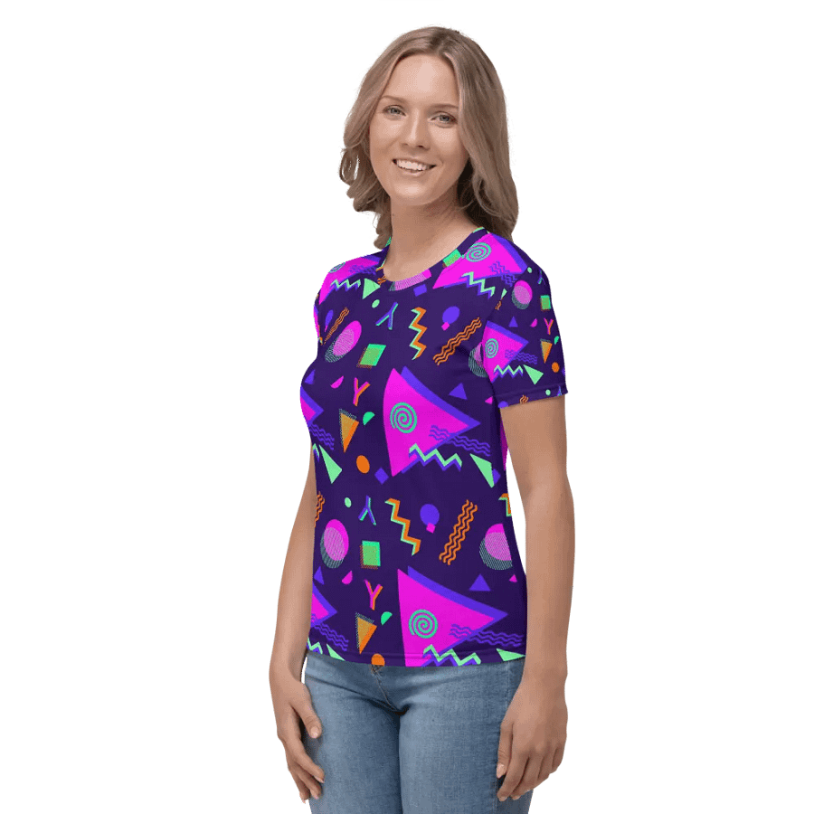 Arcade Dreams Full Print Women's Crew Neck Shirt product image (8)