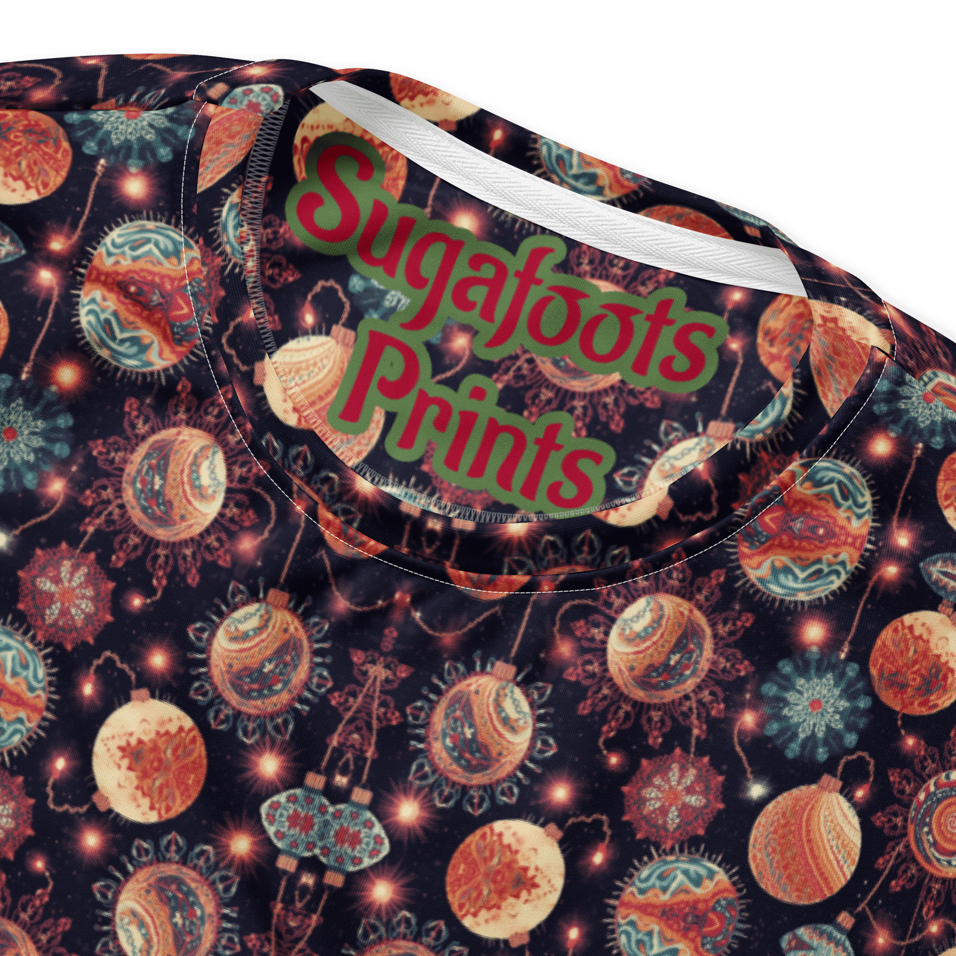 Psychedelic Chrismas Ball Print Sweatshirt product image (4)