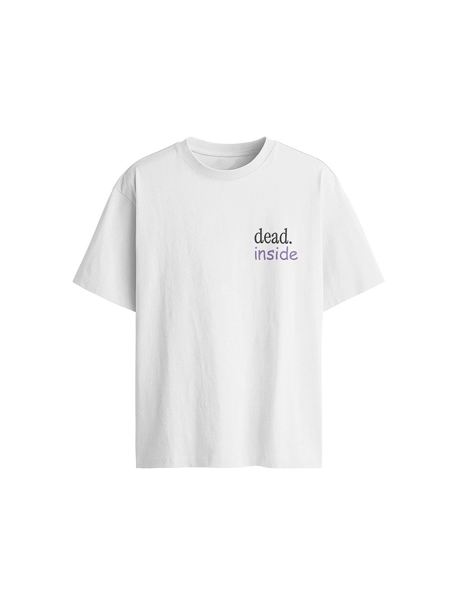 Dead Inside - A Premium Relaxed Fit Embroidered Tee product image (1)