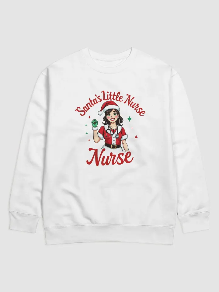 Santa's Stethoscope Little Nurse Premium Sweatshirt product image (7)