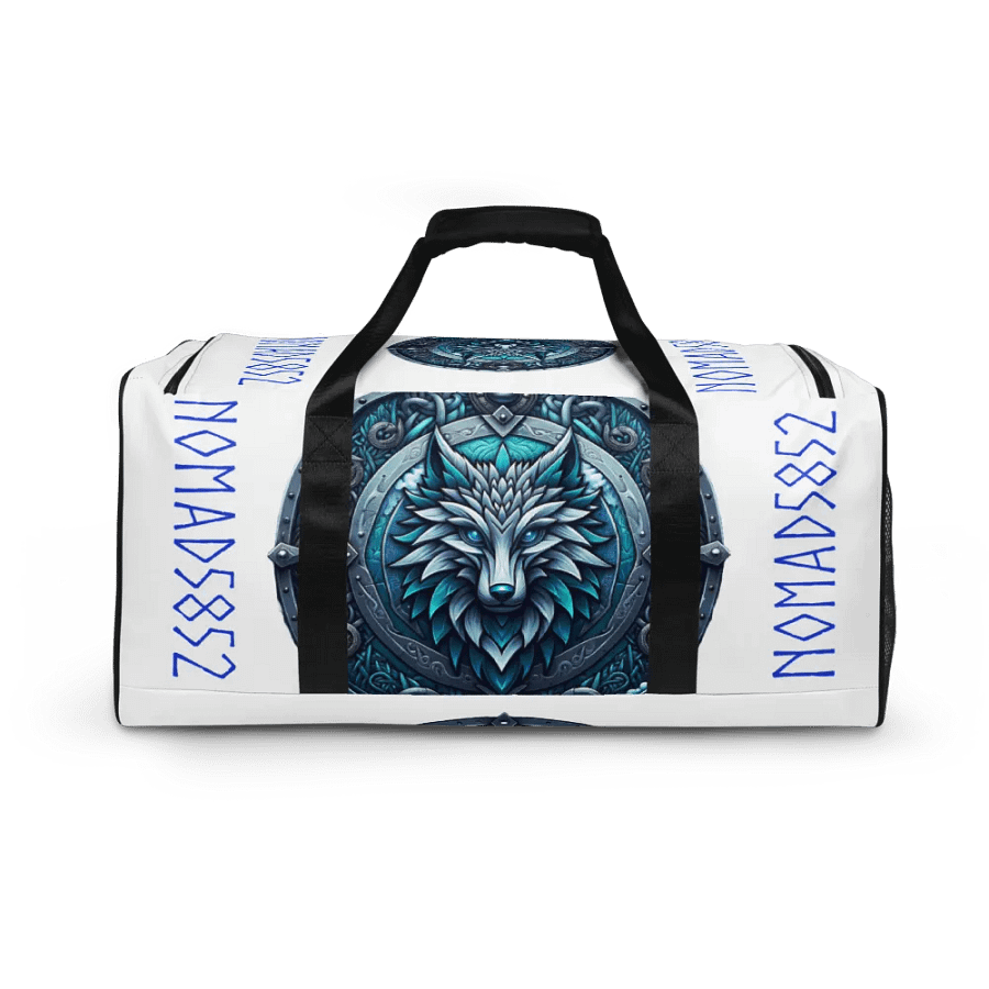 Wolf's Head Shield All-Over Print Duffle Bag product image (2)
