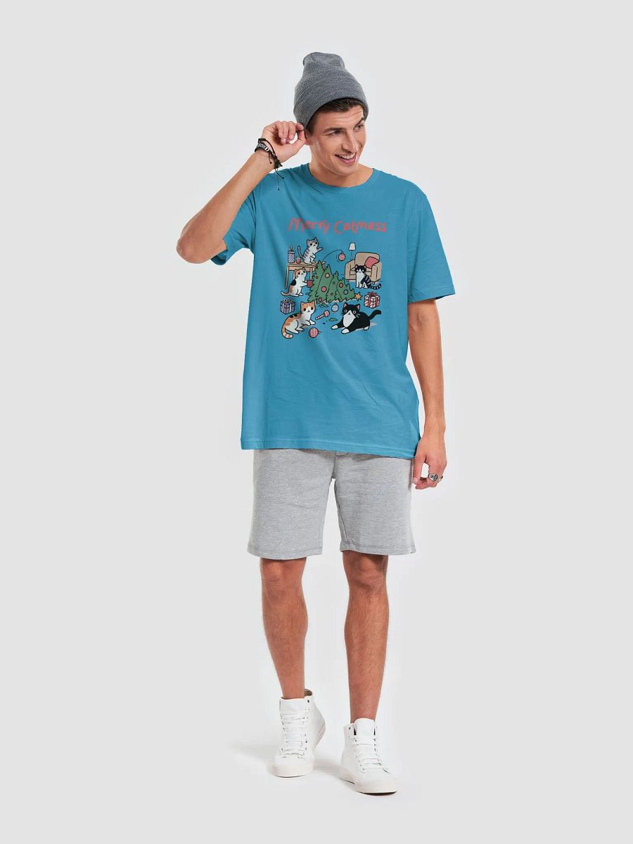 "Merry Catmess" Funny Christmas Cat T-Shirt – Festive Chaos with Playful Cats product image (59)