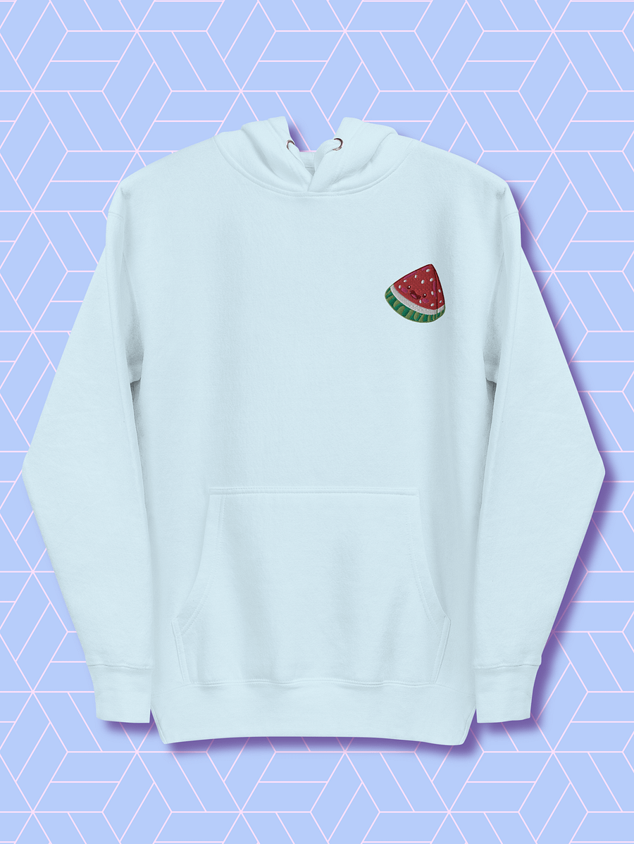 Smiling Watermelon embroidered Unisex Hoodie product image (1)