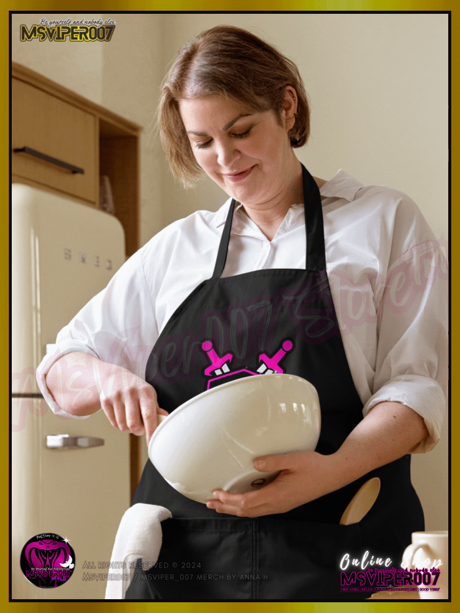 Apron - MsViper007's "WS-Plate Up!!!™" - Cotton Apron (pink) By Anna H. product image (8)