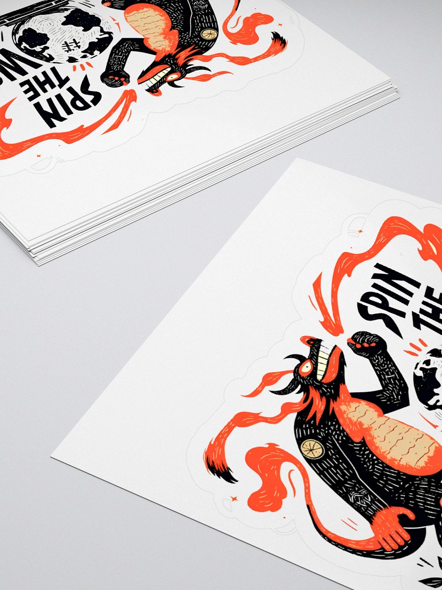 Flaming Dragon Meets Global Chaos Sticker product image (12)