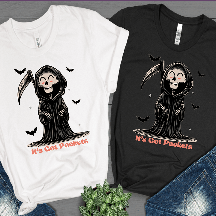 Its Got Pockets - Whimsical Grim Reaper product image (1)