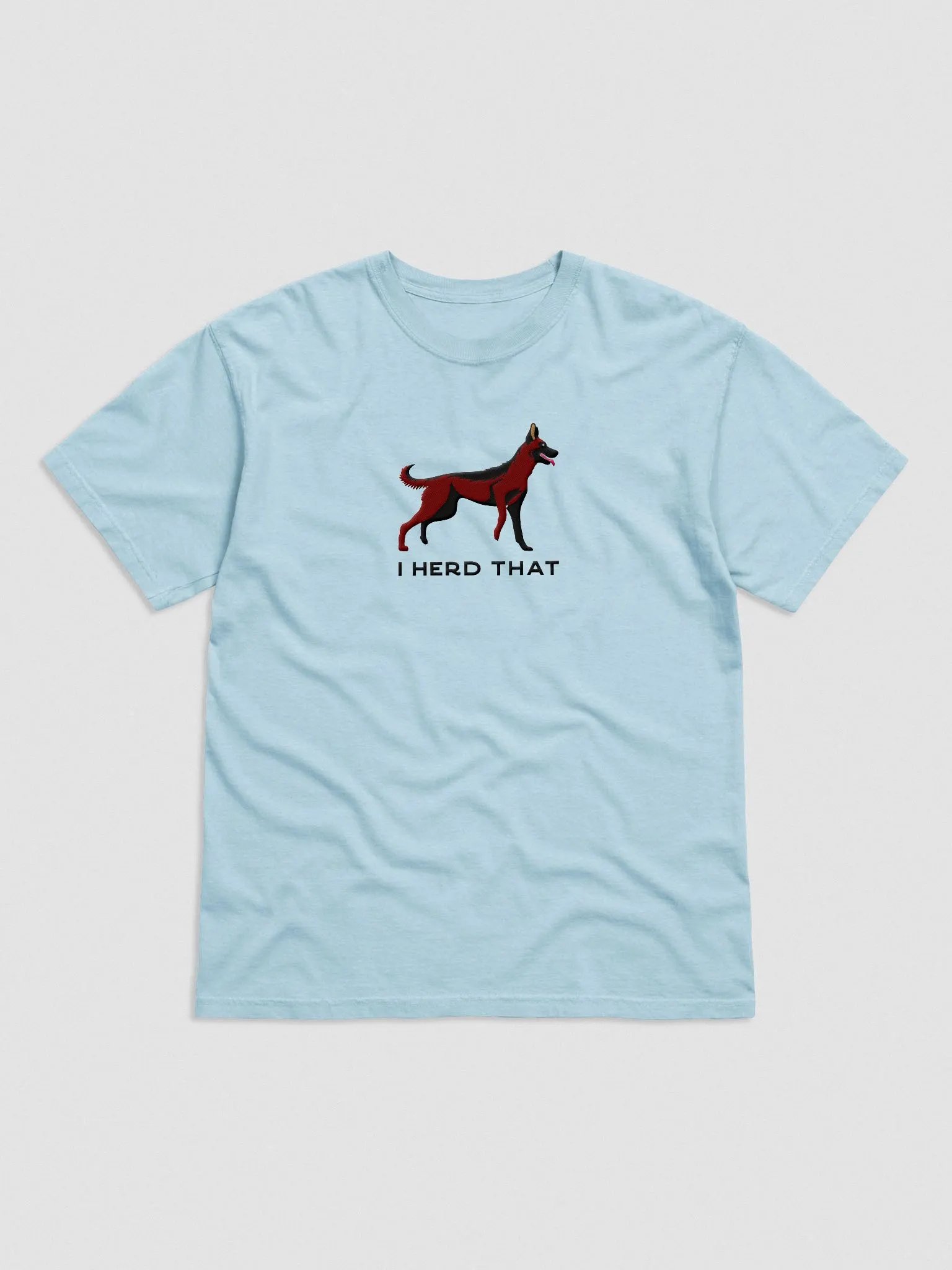 I Herd That T-Shirt(Embroidered) of a Belgian Malinois(Mahogany) product image (4)