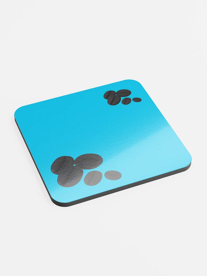 Cyan Black Coffee Beans Coaster product image (2)