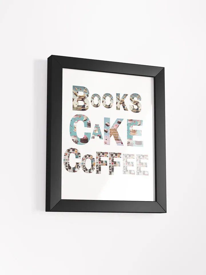 Books Cake Coffee - Framed Poster Print product image (55)