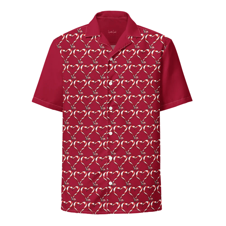 Ugly Xmas Shirt- Candycane Heart Tentacle- all over print product image (1)