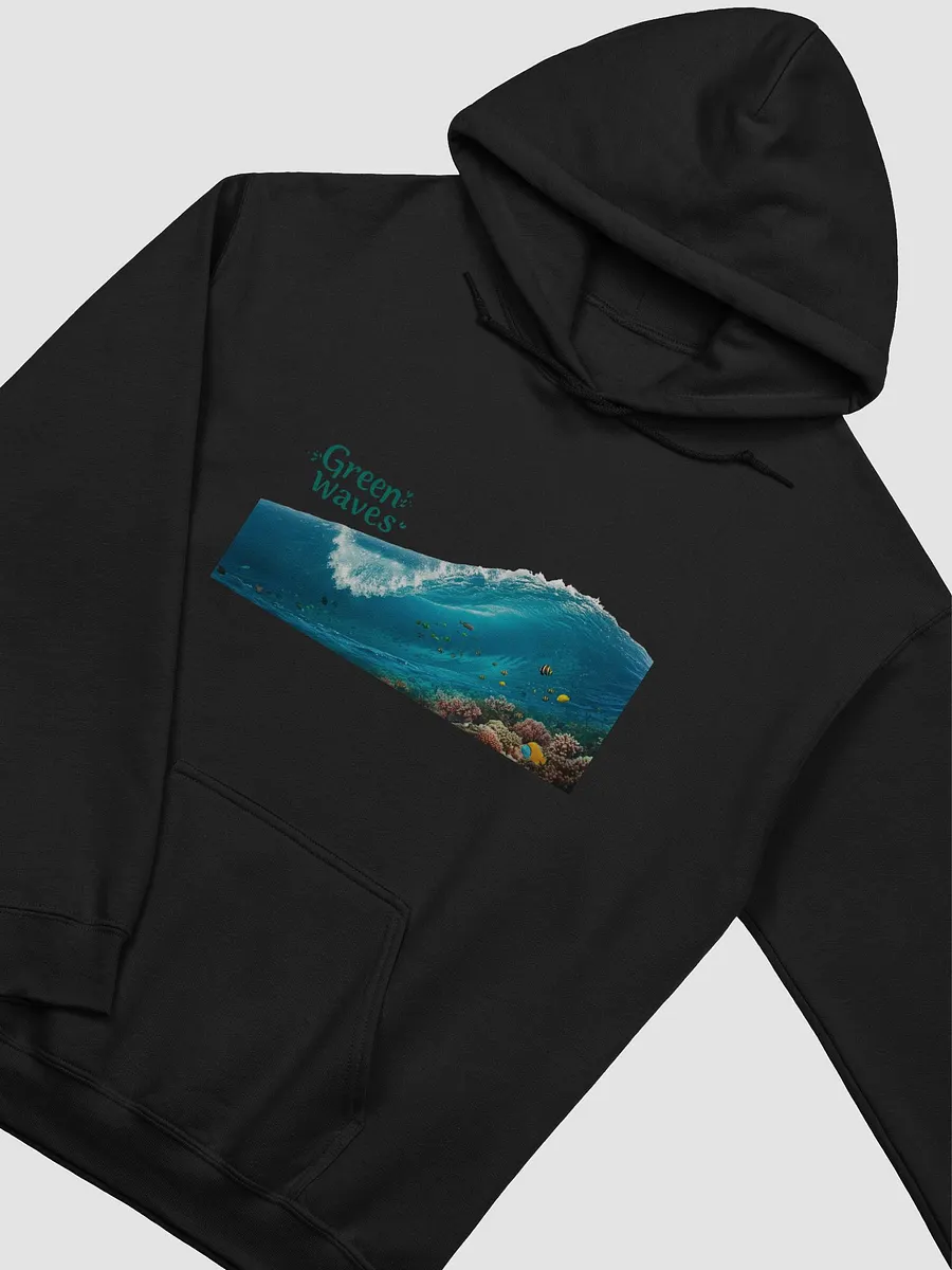 Ocean's Embrace Hoodie - Green Waves product image (11)