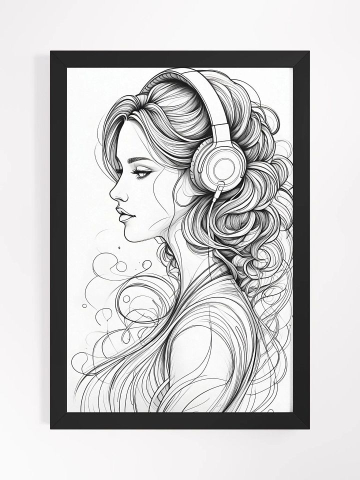 Melody Girl Portrait Framed Poster product image (2)
