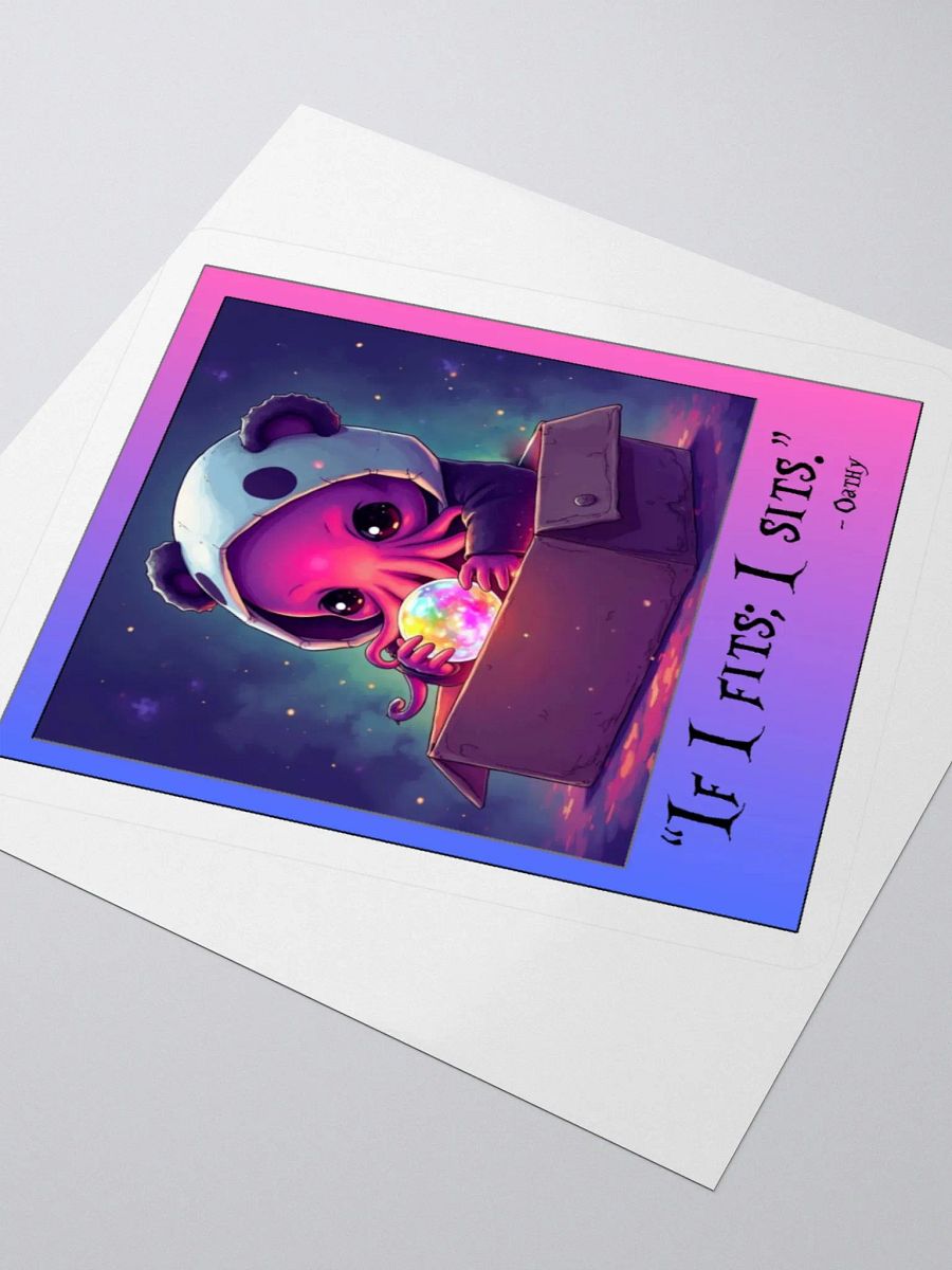 If I Fits; I Sits! Sticker product image (9)