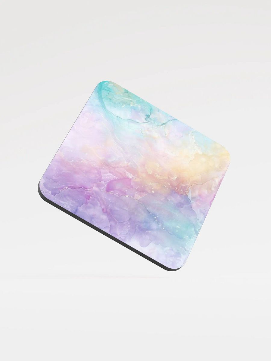 Multicolor Alcohol Ink Glossy Cork Coaster by Treasure Pie product image (3)