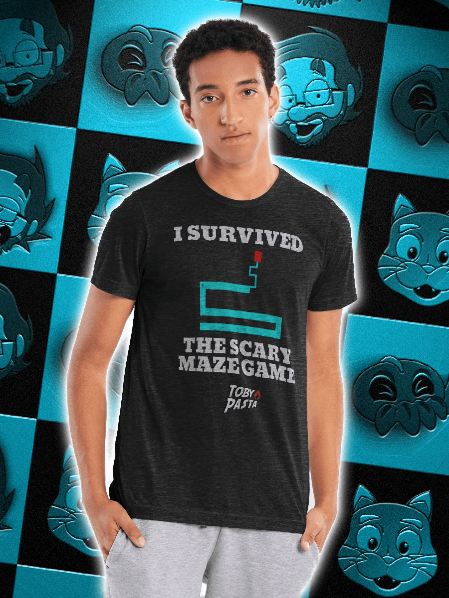 TobyPasta "I Survived The Scary Maze Game" T-Shirt product image (3)