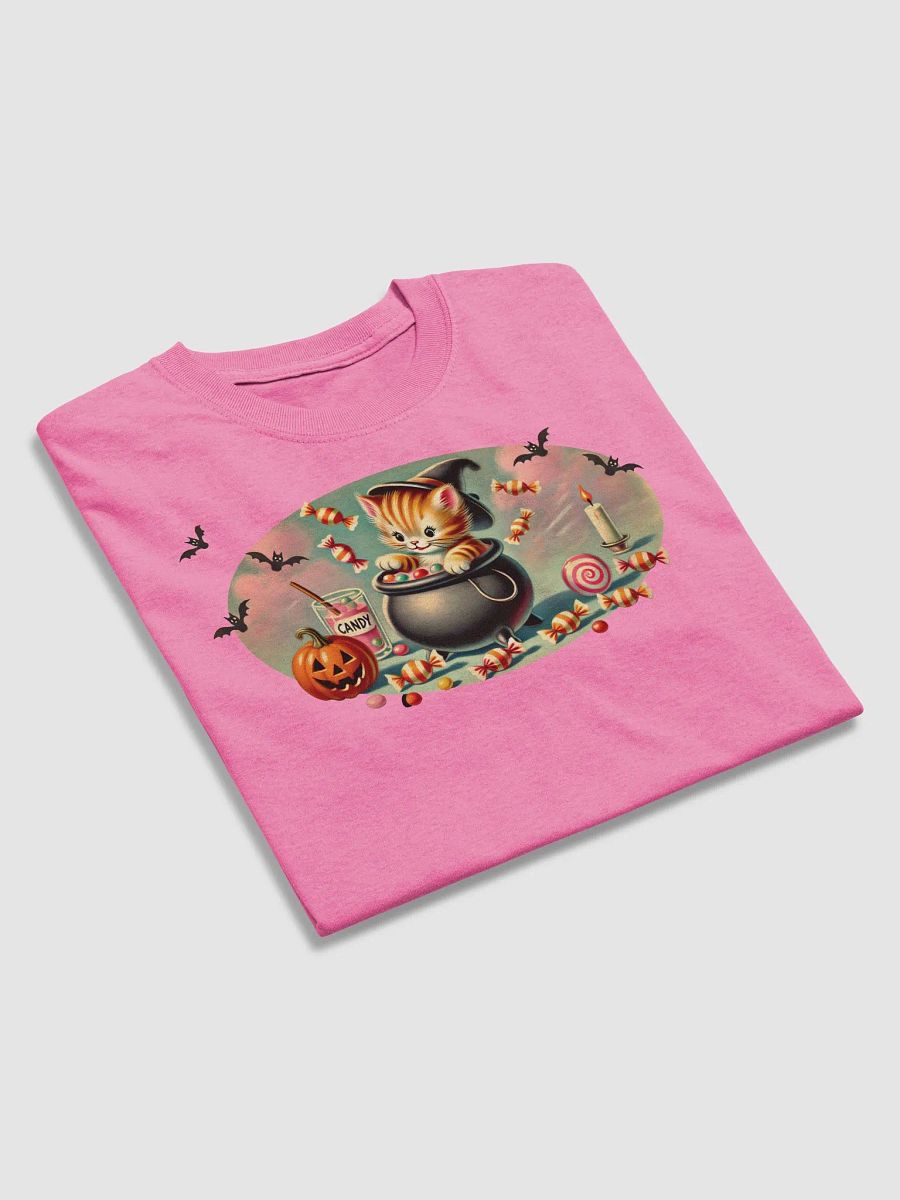 Kitten Cauldron Halloween Basic T-Shirt by Gildan product image (4)