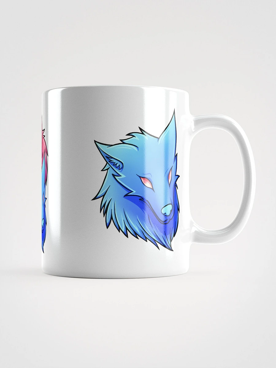 Pink and Blue Wolf Coffee Mug (White) product image (1)