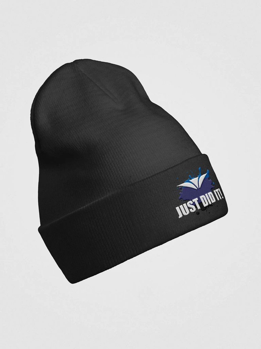 Just Did It Blue Logo Embroidered Beanie product image (3)