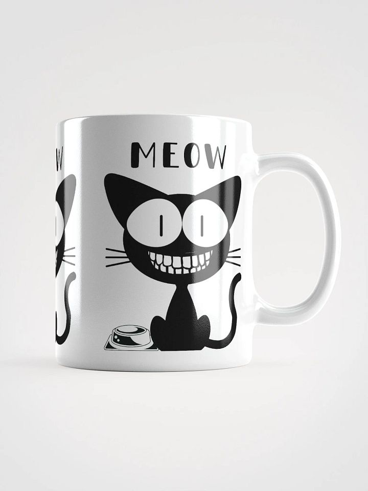 SMILING BLACK CAT, MEOW product image (1)