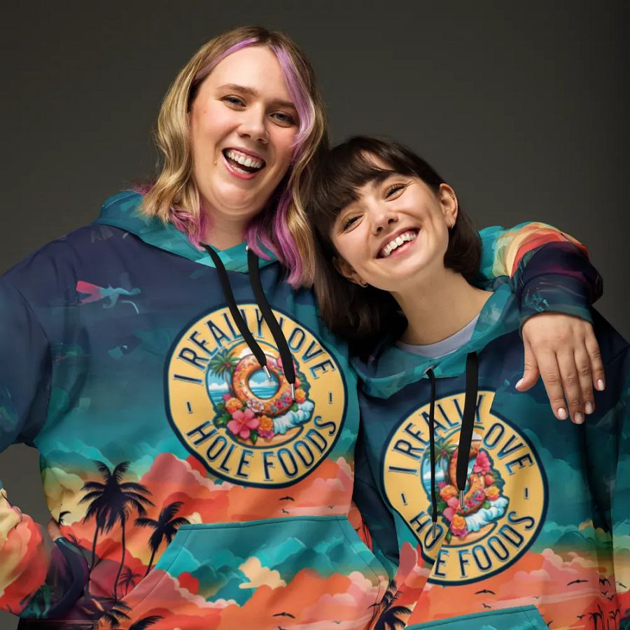 Funny Donut All Over Print Hoodie product image (2)