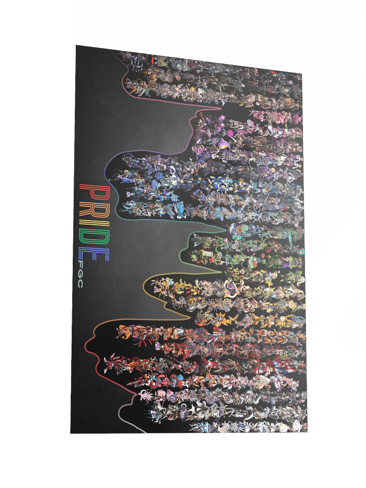 PRIDEfgc 2025 Dark Rainbow Poster product image (4)