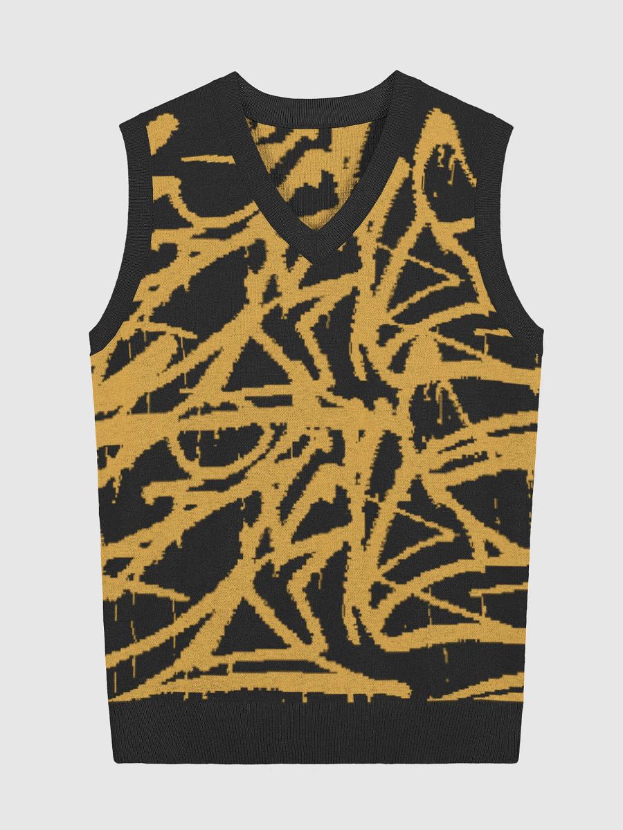 Customizable Jacquard Knit V-Neck Vest product image (1)