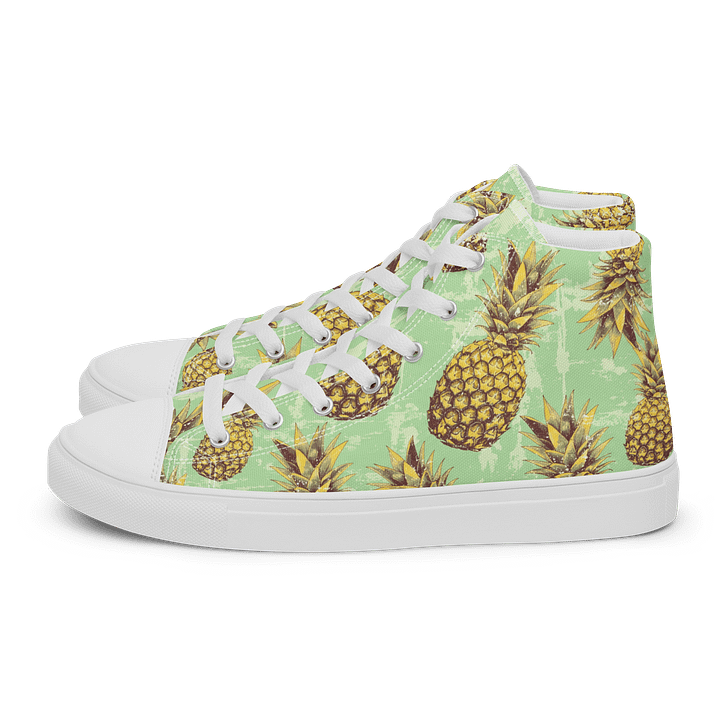 Tropical Pineapple Canvas High Tops product image (1)