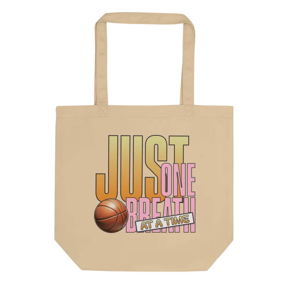 Just One Breath At A Time Basketball Tote Bag product image (1)