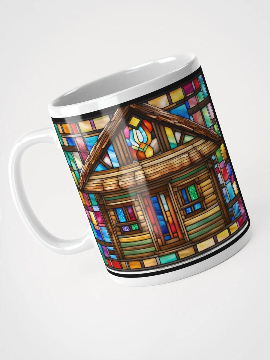 #003 Stained Glass Style Log Cabin Mug product image (6)