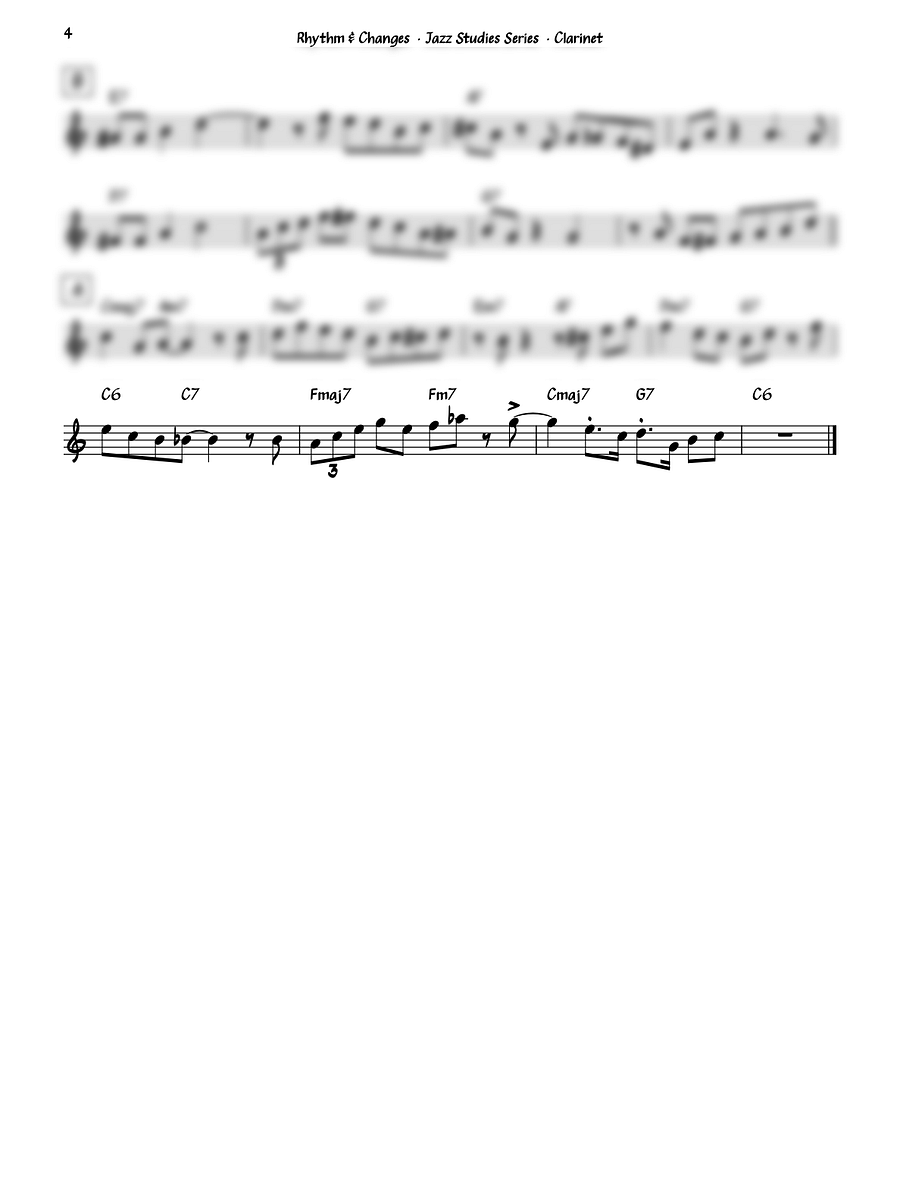 Rhythm and Changes - Clarinet product image (4)