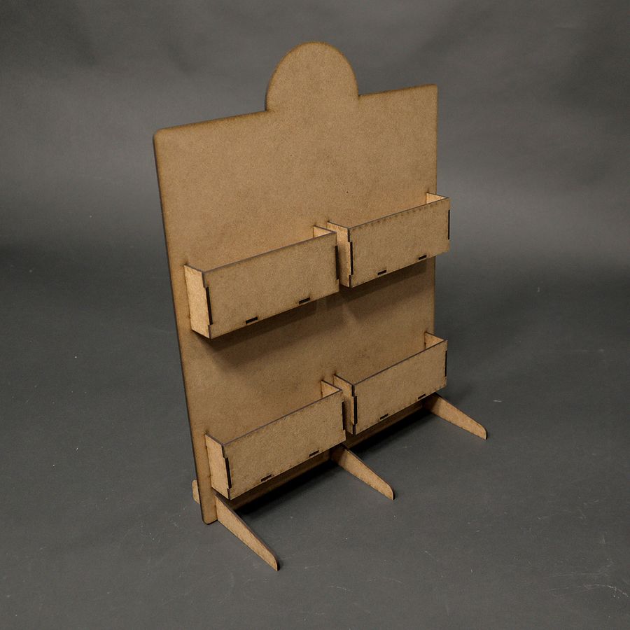 Laser cut template for sticker display rack. product image (3)