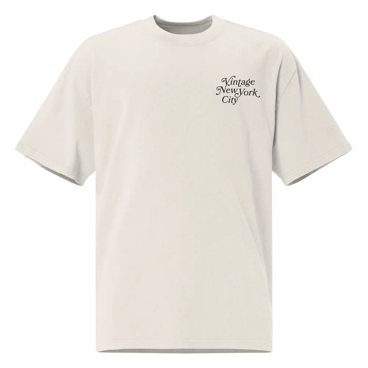 NYC Vintage - Embroidered Logo, Garment Dyed Oversized Tee product image (1)