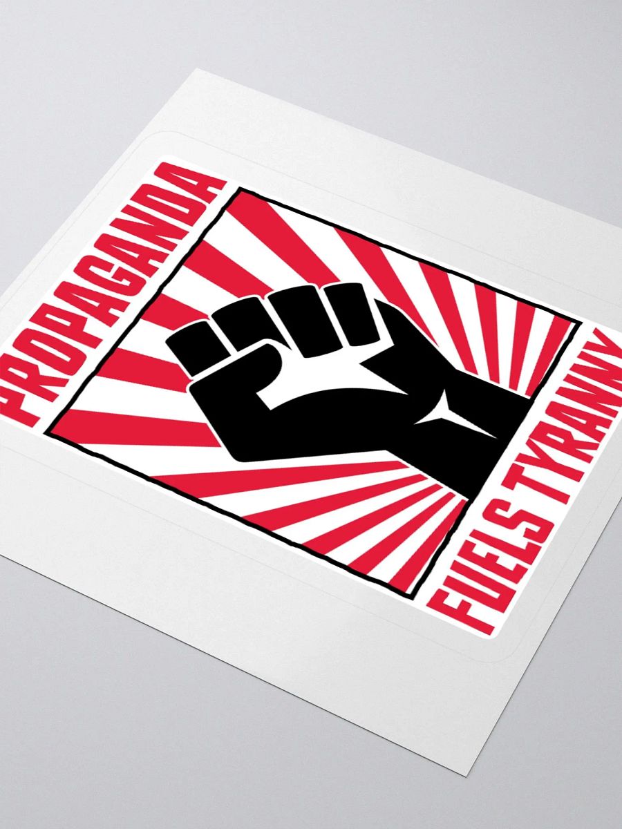Propaganda Fuels Tyranny – Vintage Activist Sticker product image (9)