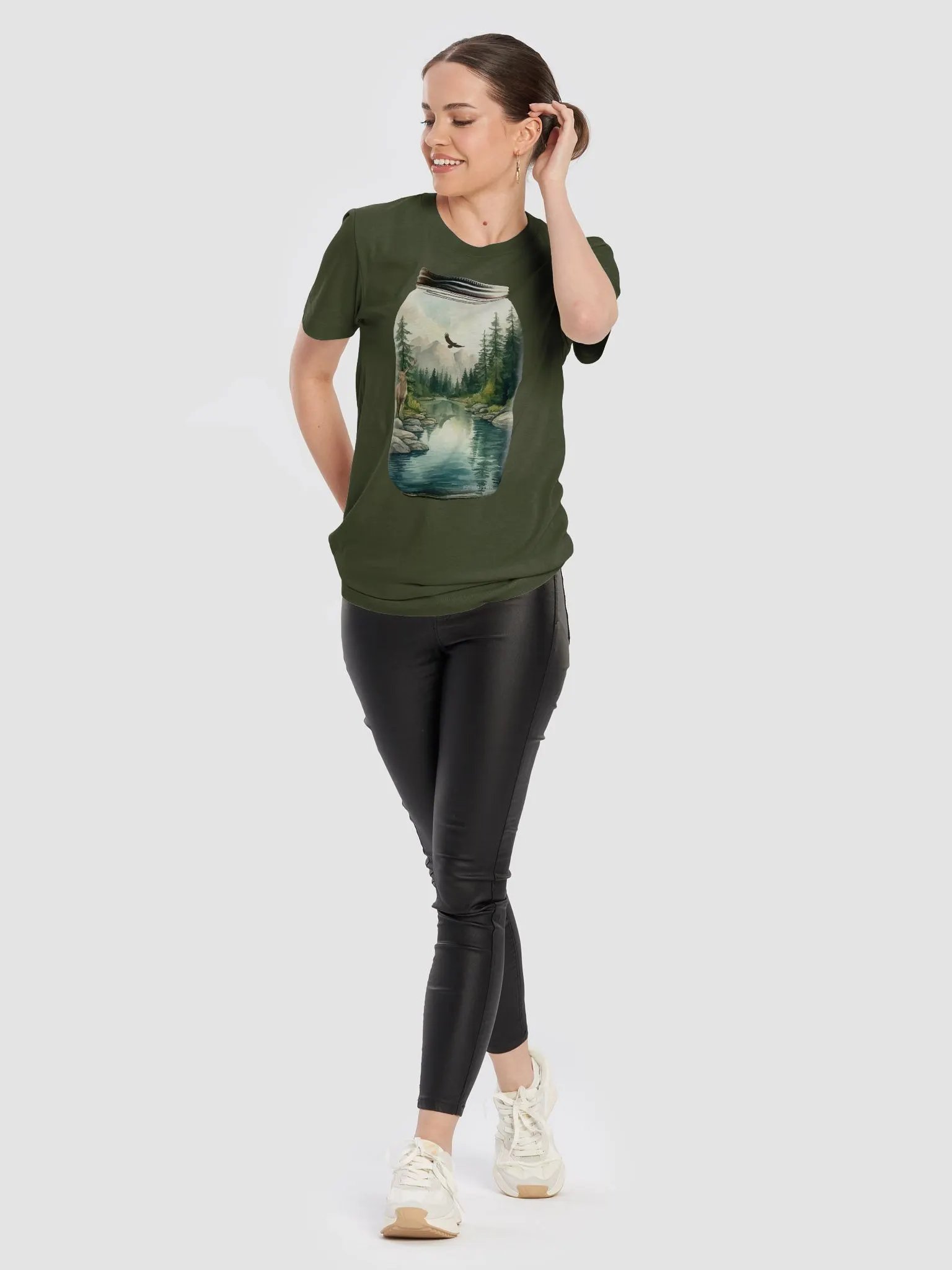 Wilderness Mason Jar Forest T-Shirt product image (6)