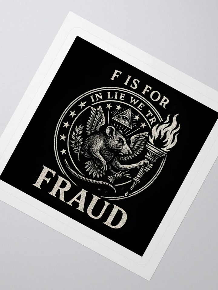 F is for fraud sticker product image (5)