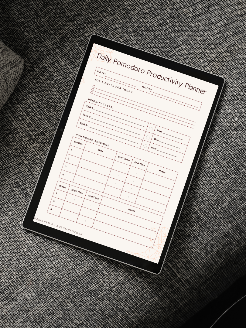 Daily Pomodoro Productivity Planner product image (3)