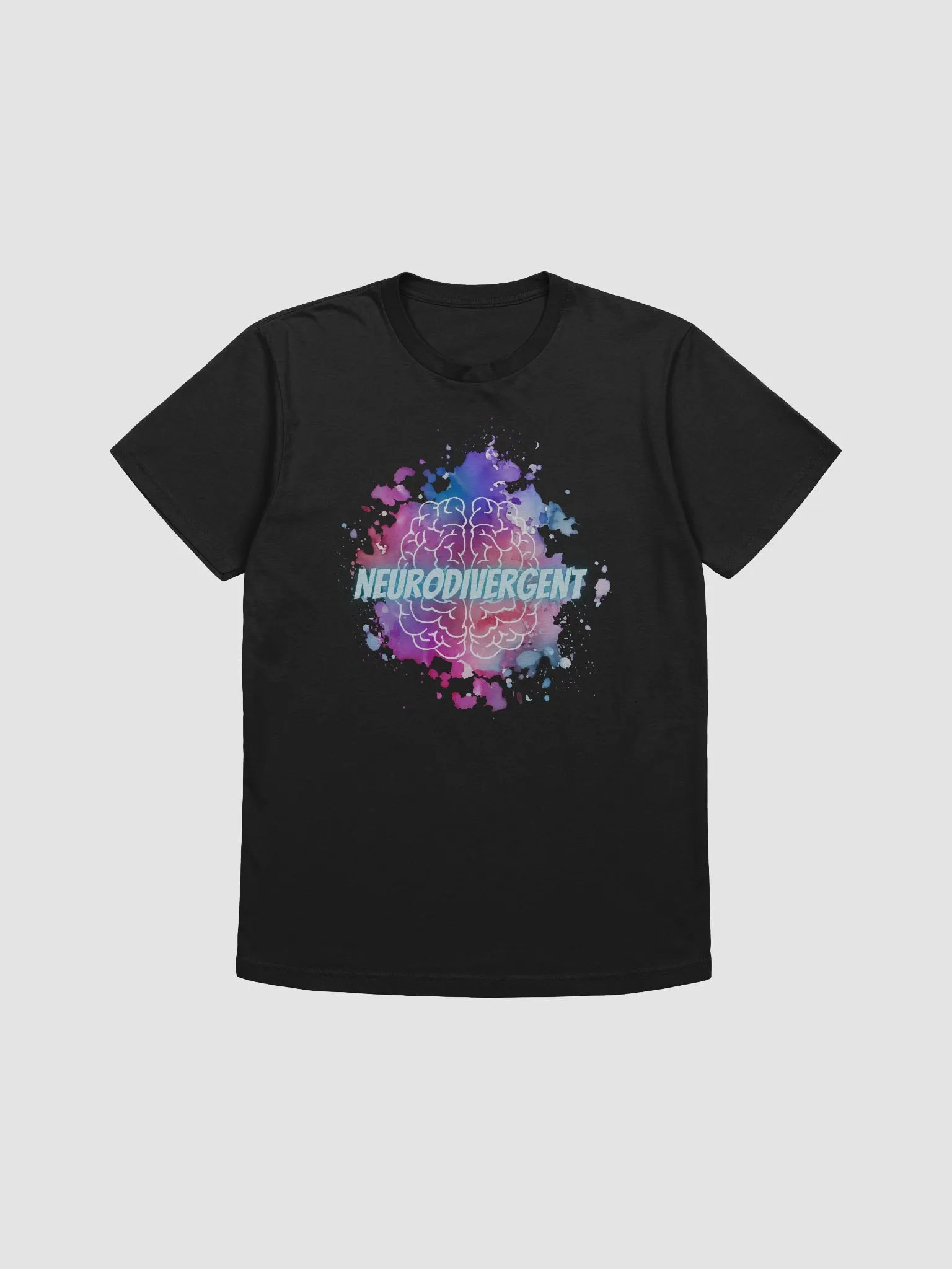 NeuroDivergent Paint Splatter Brain Super Soft Shirt product image (8)