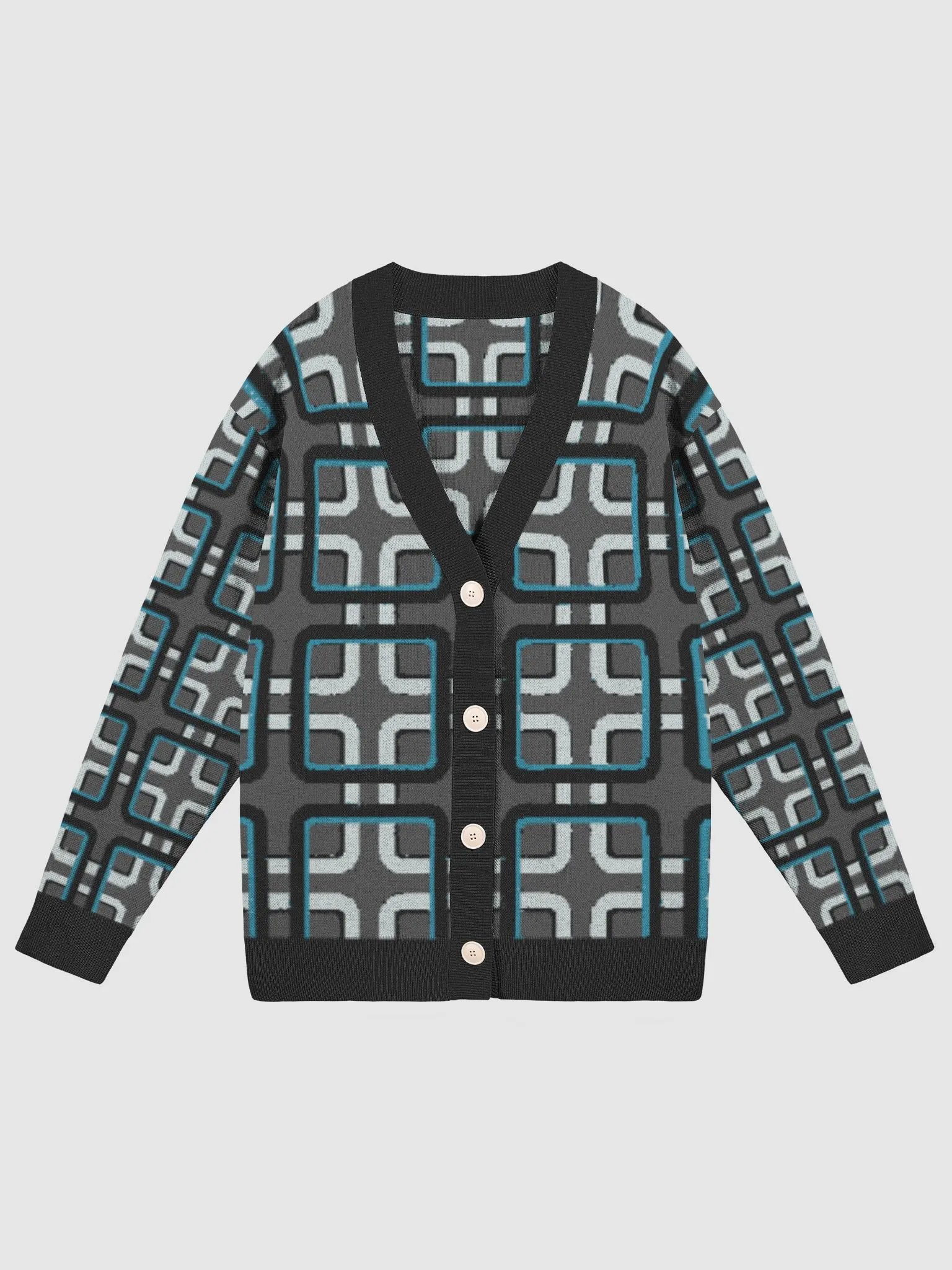 Black Kubrik Retro Knitted Cardigan product image (1)