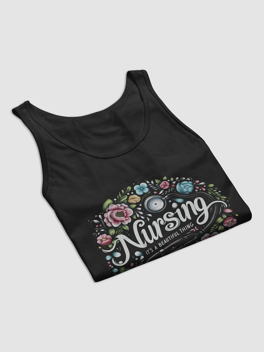 Nursing is a Beautiful Thing Tank, Floral Nursing Stethoscope product image (30)