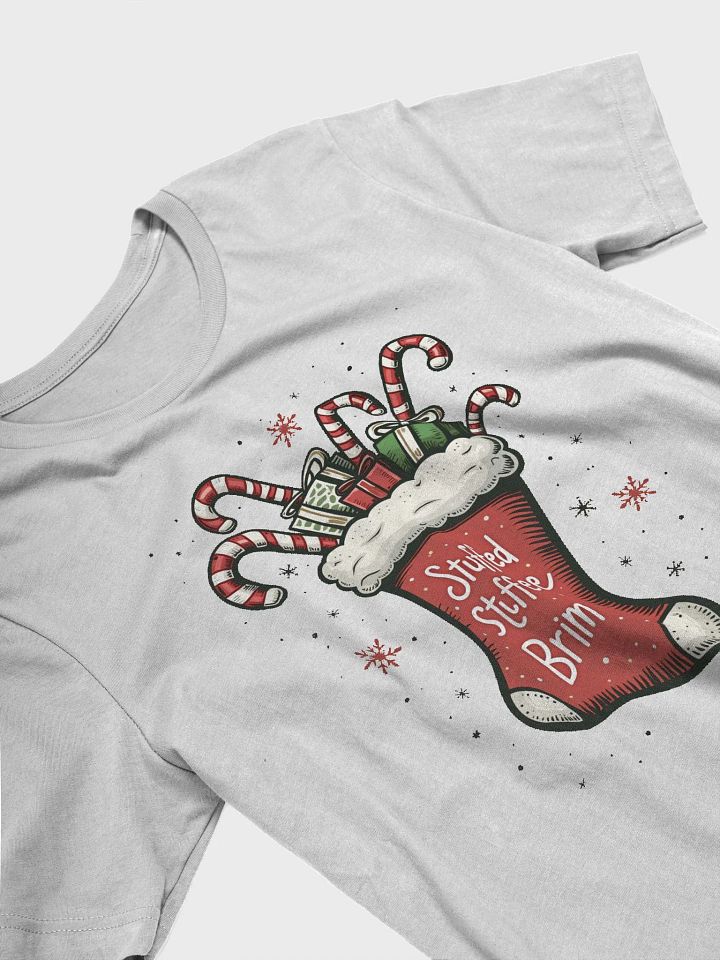 Festive Red Christmas Stocking T-Shirt product image (2)