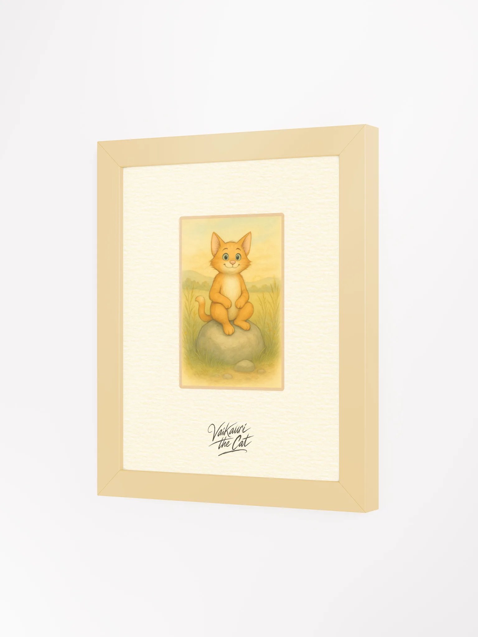 Vaikauri the Cat Framed Artprint product image (6)