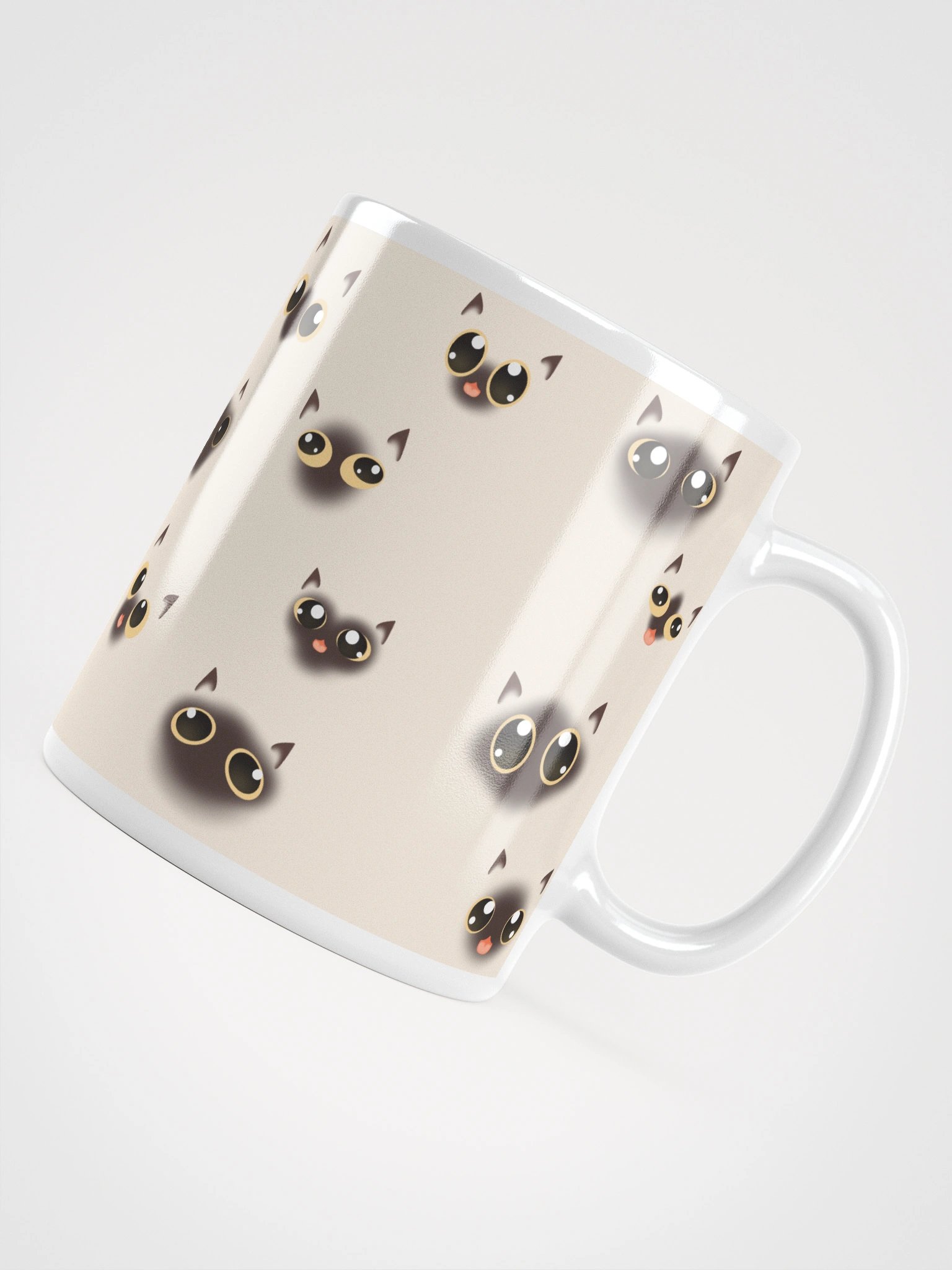 Siamese Cat Faces (Yellow Eyes) Mug product image (13)