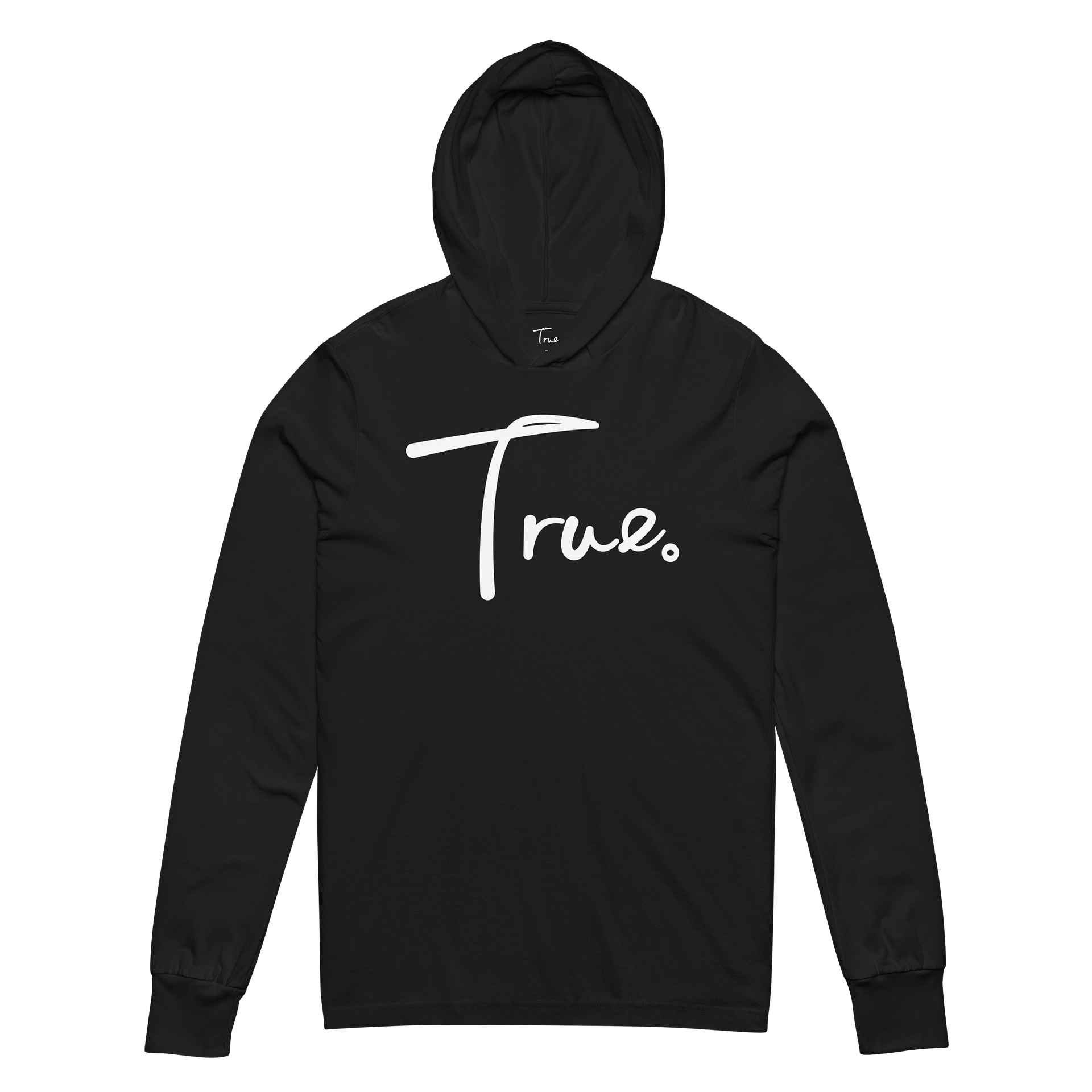 Frame Hooded Tee — in Black + Whisper White (Unisex) product image (2)
