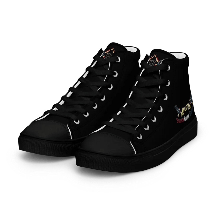 Patriotic Women's High Tops: Strength Honor Sacrifice Edition product image (7)