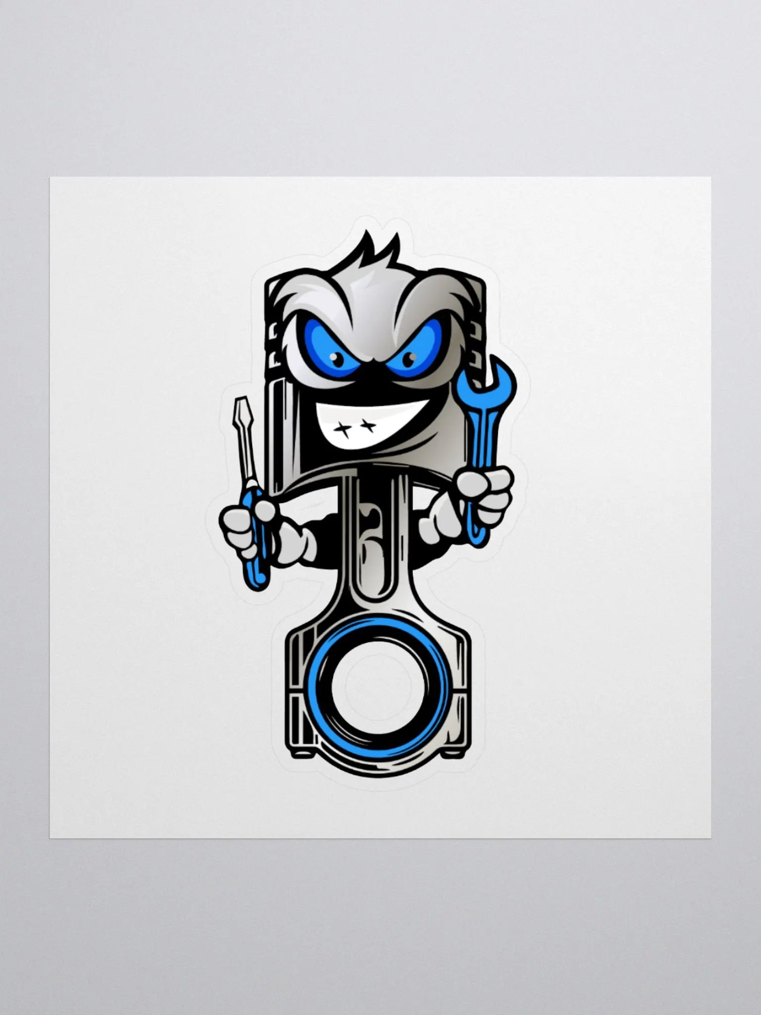 Mischievous Piston Sticker product image (1)