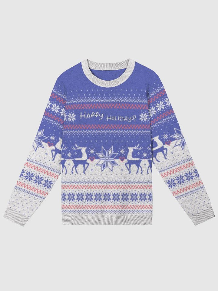 Happy Holidays Slogan Reindeer Sweater product image (2)