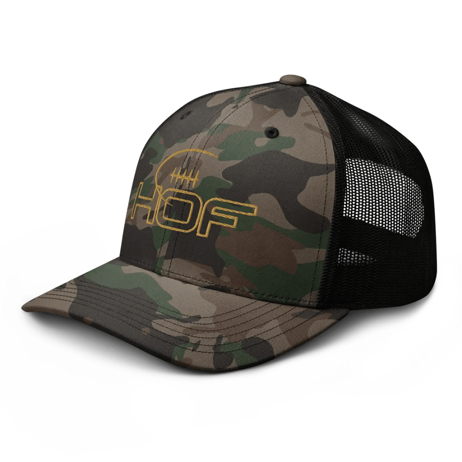 HOF College Football Logo Gridiron Stealth Camo Classic Hat product image (4)